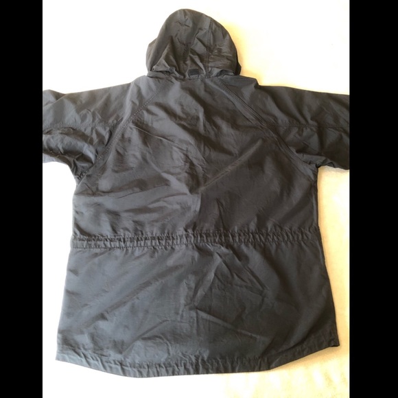 Men’s Timberland Windbreaker Raincoat Black Size L - Picture 2 of 8